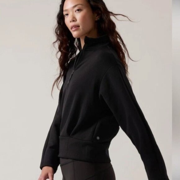 Athleta Altitude Polartec Half Zip Sweatshirt NWT Size Large - Picture 4 of 12